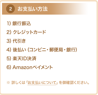 米沢牛通販の送料・お支払い方法・お届け日についてです。03