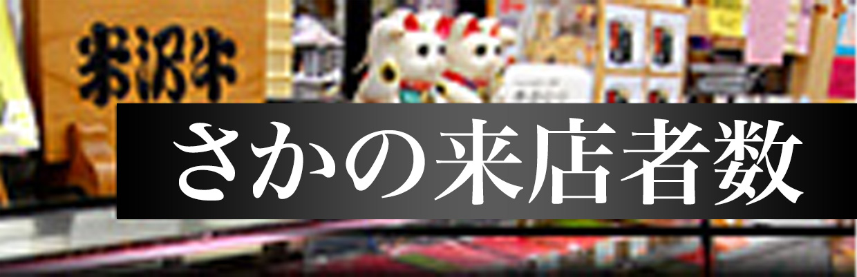 さかの来店者数