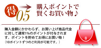 購入ポイントで賢くお買い物♪